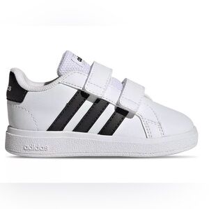 Very gently worn adidas grand court 2.0 stay-put toddler shoes size 6
